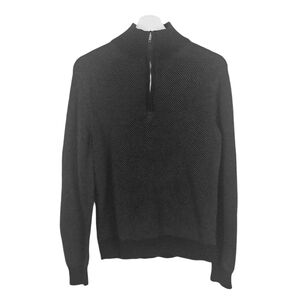 Goodfellow Dark Gray Sweater Quarter Zip Knit Longsleeve Sweater